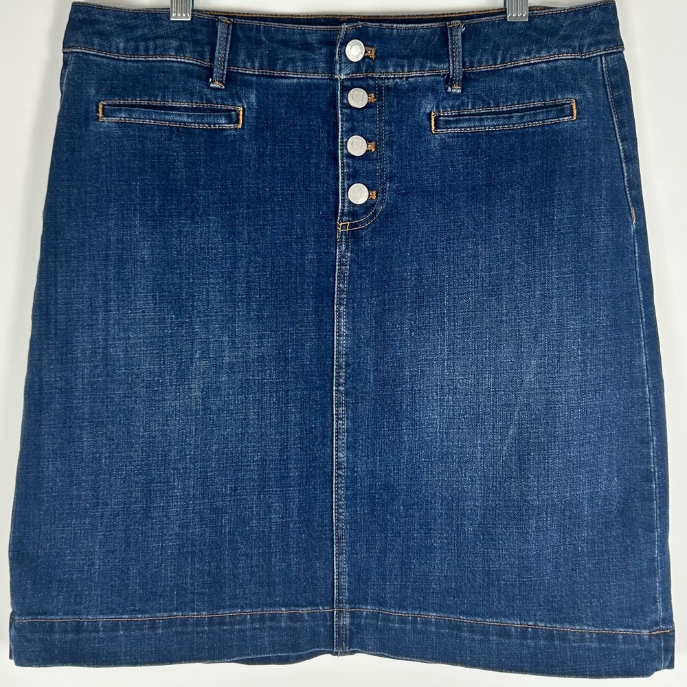 Talbots Dark Blue Denim Skirt | 12